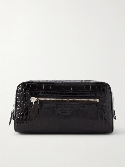 TOM FORD Croc-Effect Leather Wash Bag
