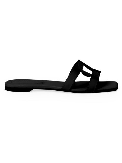 SIMKHAI Women's Simkhai Monogram Leather Sandals - Black