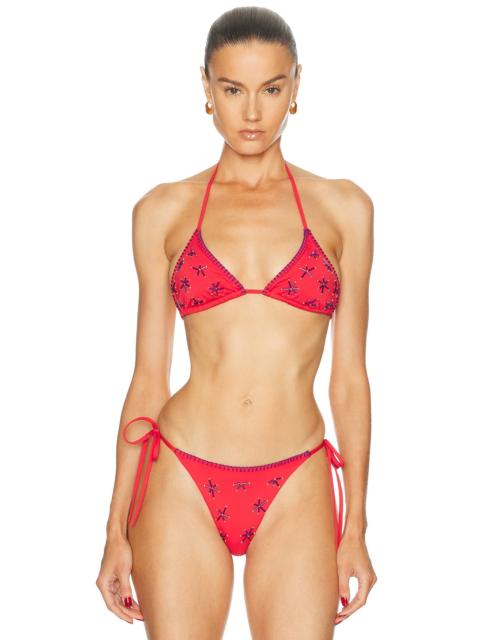 STAUD Lido Triangle Bikini Top