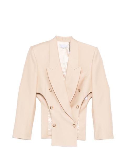 Stella McCartney double-breasted cut-out blazer
