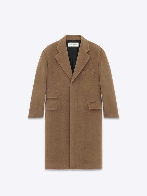 SAINT LAURENT oversized coat in wool