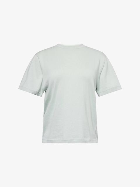 extreme cashmere Cuba Round-Neck Cotton and Cashmere-Blend Knitted T-Shirt
