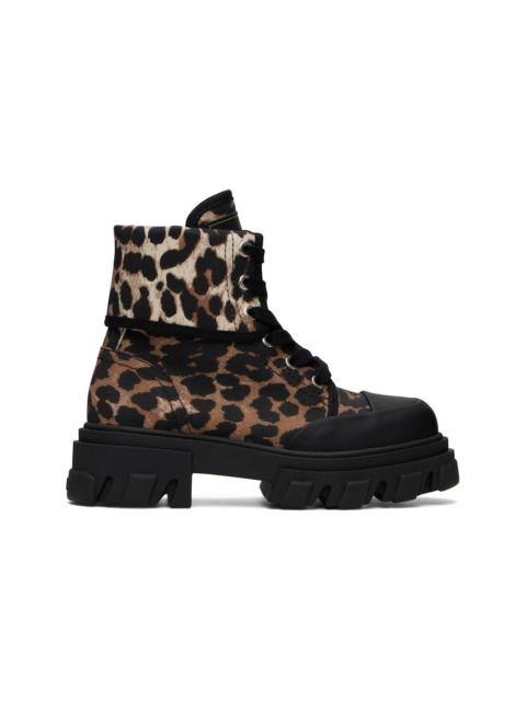 GANNI Brown & Black Trail Boots