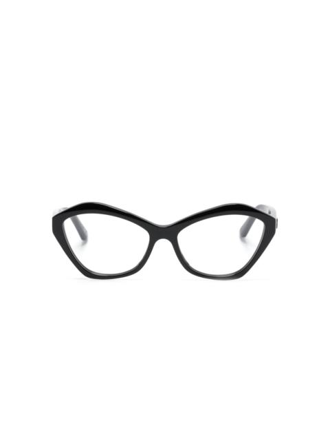 logo-plaque cat-eye glasses