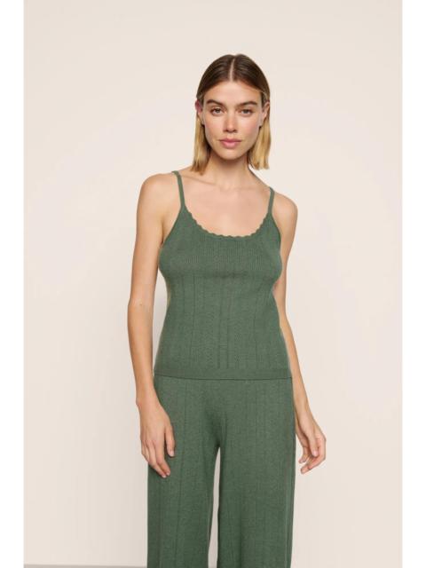 eberjey Pointelle Sweater Scoop Neck Cami