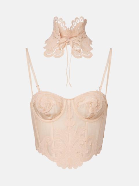 Zimmermann Rebellion Filigree bustier and choker set