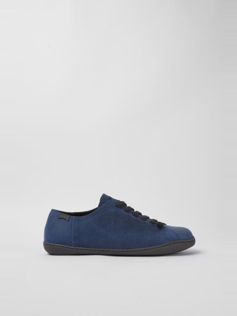 CAMPER Peu Blue nubuck shoes for men