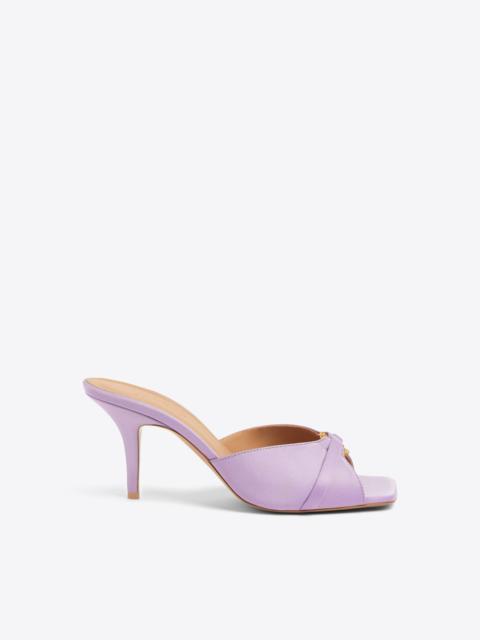 MALONE SOULIERS Patricia 70 Lilac Satin Sandals