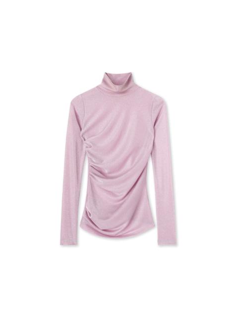 MSGM Top in fluid glittery jersey