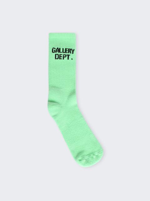 Clean Socks Fluorescent Green