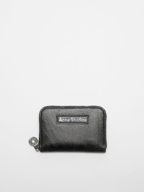 Acne Studios Leather zip wallet - Black