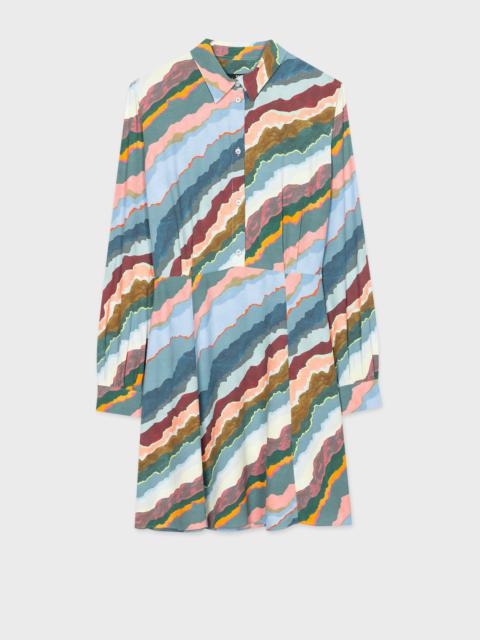 Paul Smith Multi Colour 'Torn Stripe' Shirt Dress