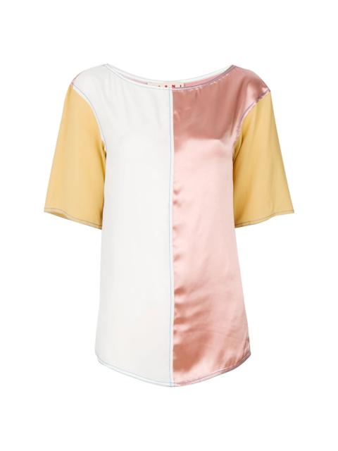 Marni colour blocked blouse