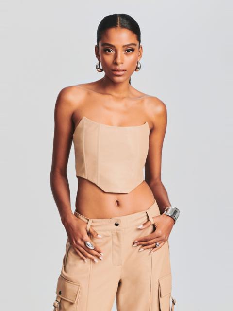 RETROFÊTE ELOISE LEATHER TOP