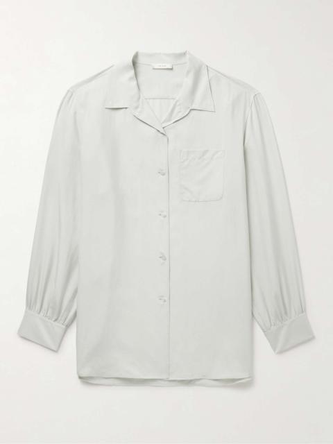 Kiton Camp-Collar Silk Shirt