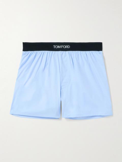 TOM FORD Stretch-Cotton Poplin Boxer Shorts