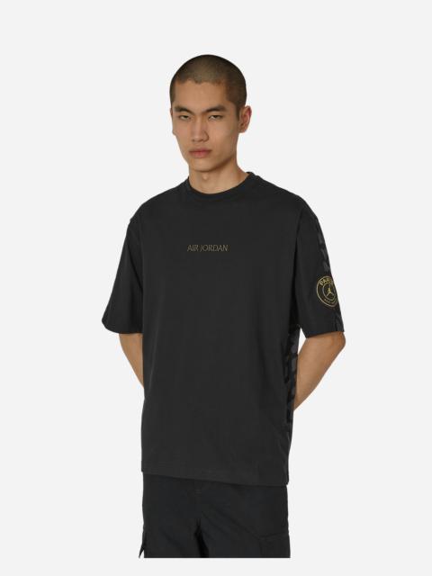 Paris Saint-Germain Wordmark Heritage 85 T-Shirt Black / Cargo Khaki