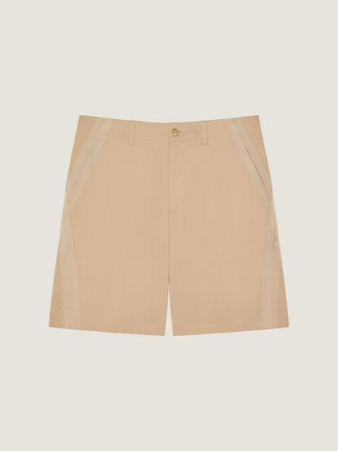 Givenchy COUTURE SEAM BERMUDA SHORTS IN COTTON WITH GROS GRAIN