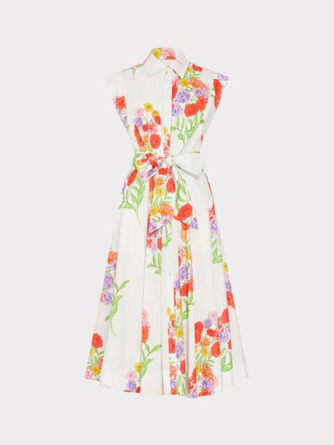 MILLY Jules Printed Poplin Dress
