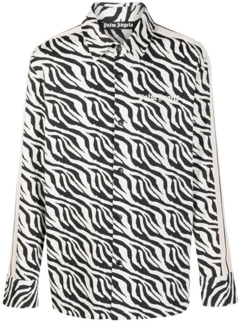 Palm Angels zebra-print shirt