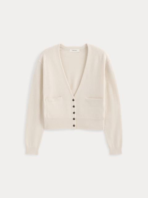 EVERLANE DEEP V-NECK CARDIGAN IN COTTON MERINO