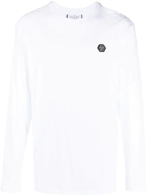 PHILIPP PLEIN logo print long-sleeve T-shirt