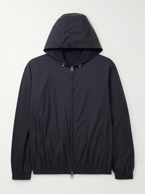 Loro Piana Reversible Storm System® Windmate® Shell and Cashmere Hooded Bomber Jacket