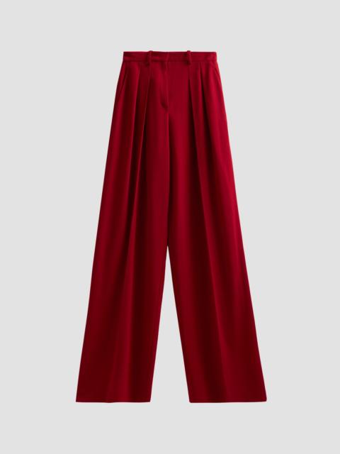 MICHAEL KORS COLLECTION Women's Pleated Slouch Trousers - Ruby