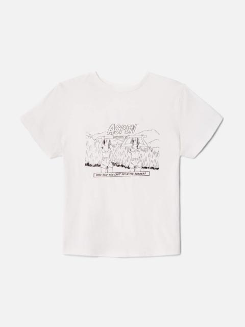 RE/DONE Classic Tee Aspen Shotski - Vintage White