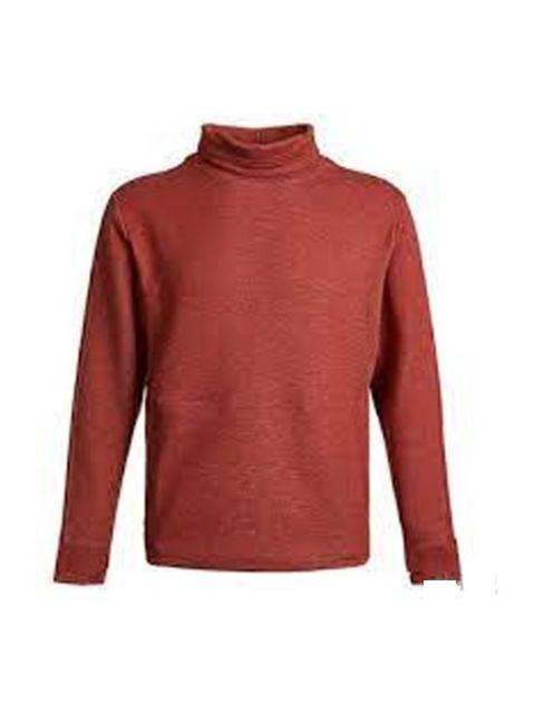 Men's Nike Dri-Fit Solid Color High Collar Pullover Long Sleeves Red CU6256-689