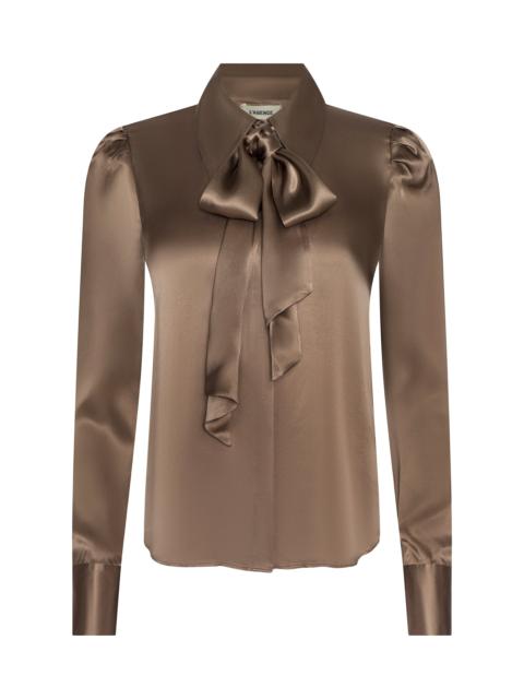 L'AGENCE Honey Silk Blouse