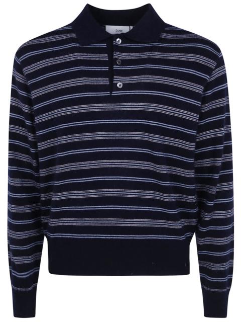 Dunst Striped Collared Sweater "Unisex Collared Striped Sweater"