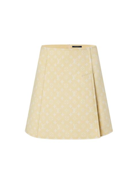 Louis Vuitton Double Face Monogram A-Line Mini Skirt