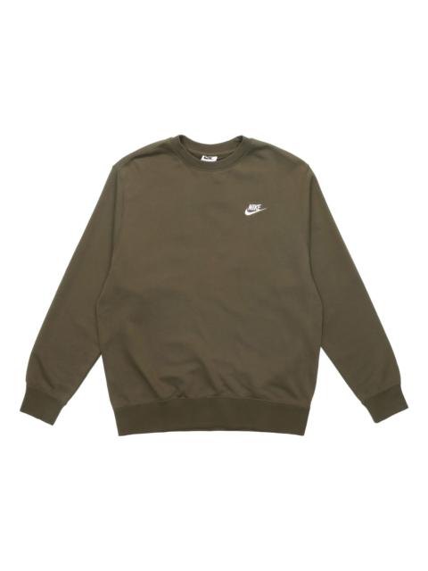 Nike Nike Sportswear Club French Terry Logo Sweatshirt 'Olive Khaki' BV2667-326