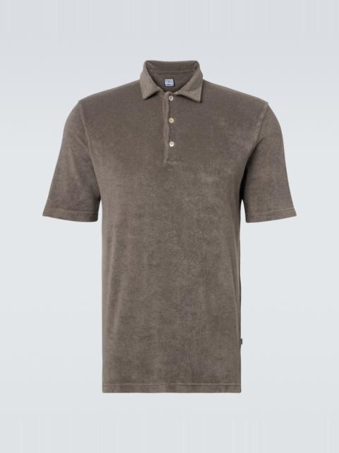 FEDELI Mondial cotton terry polo shirt