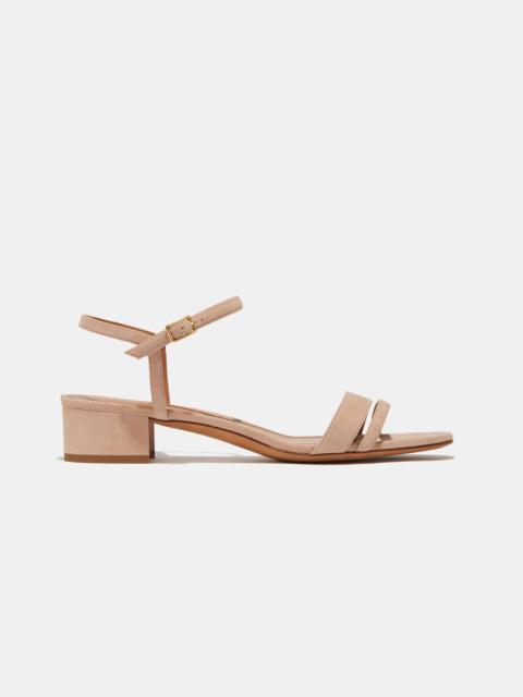 Emme Parsons SIMPLE BLOCK HEEL IN LIGHT PINK SUEDE