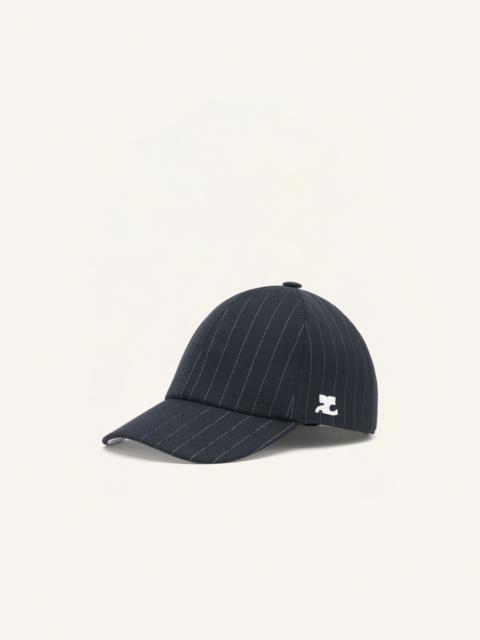 courrèges GOGO PINSTRIPES CAP