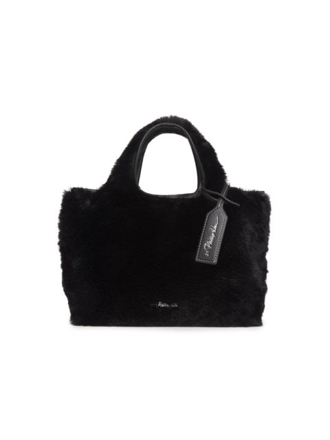 3.1 Phillip Lim Women's Mini Faux Fur Market Tote Bag - Black