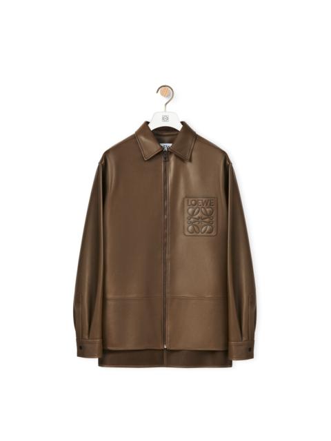 Loewe Zip overshirt in nappa
