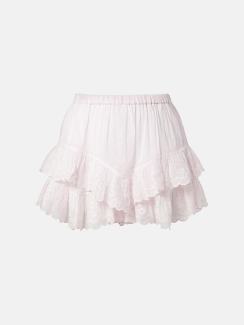 Isabel Marant Étoile Jocadia broderie anglaise cotton shorts