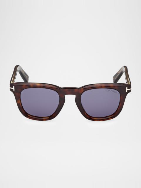 TOM FORD Icon 48mm Acetate Square Sunglasses
