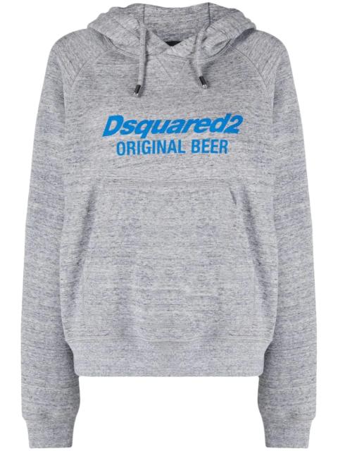 DSQUARED2 logo-print cotton hoodie