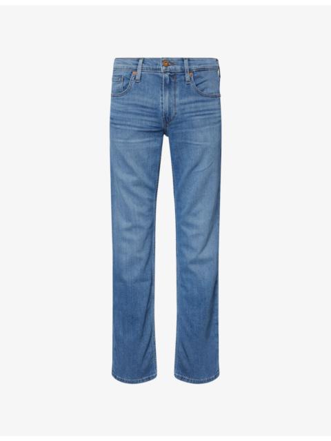 PAIGE Normandie Straight-Leg Stretch-Denim Jeans