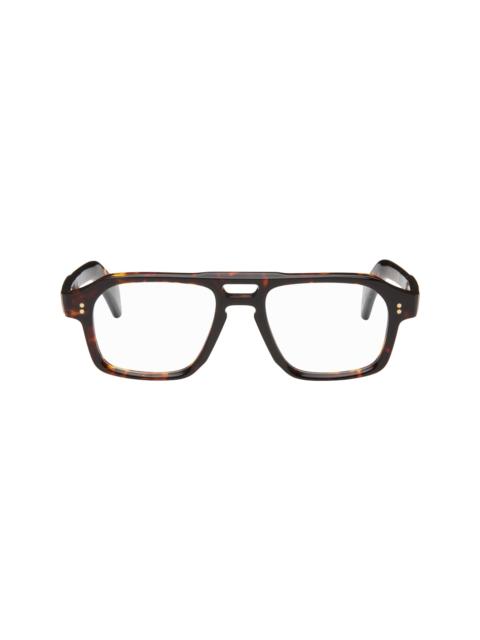 CUTLER AND GROSS Brown GR15 Aviator Optical Glasses