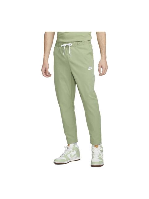 Nike Nike Club Woven Tapered-Leg Trousers 'Oil Green White' DX0625-386