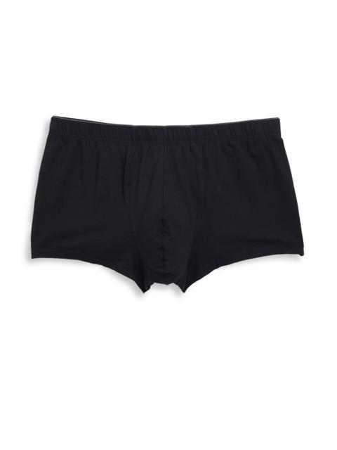 HANRO Men's Cotton Superior Boxer Briefs - Black