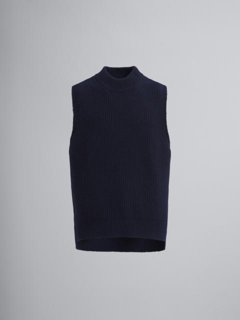 Marni ASYMMETRIC CARDED WOOL VEST