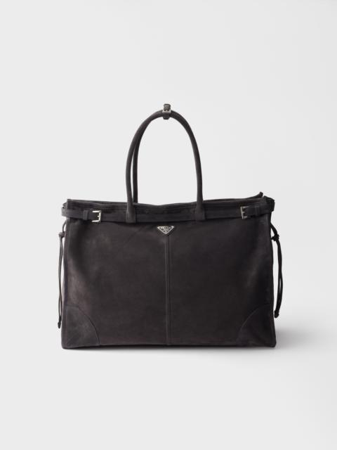Prada Prada Bonnie suede tote bag