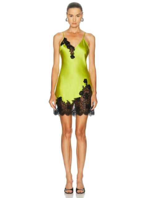 Fleur du Mal Juliet Lace Mini Slip Dress