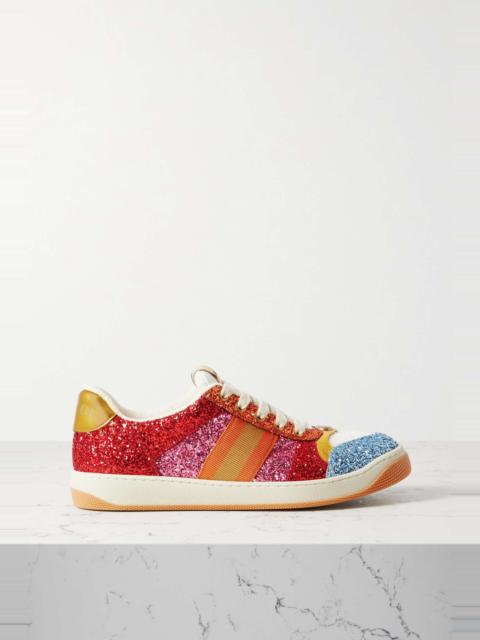 GUCCI Gucci 사랑 glitter로 Screener sneaker